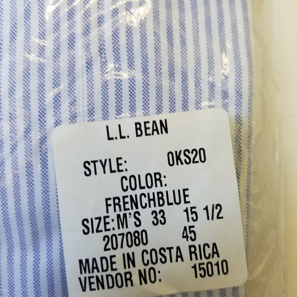 LLB Bean Dress shirt mens Blue